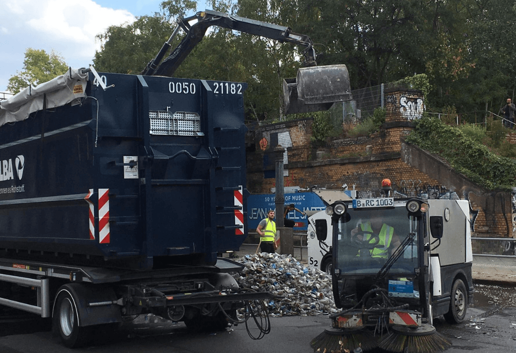 Müll Entsorgung Berlin Marathon