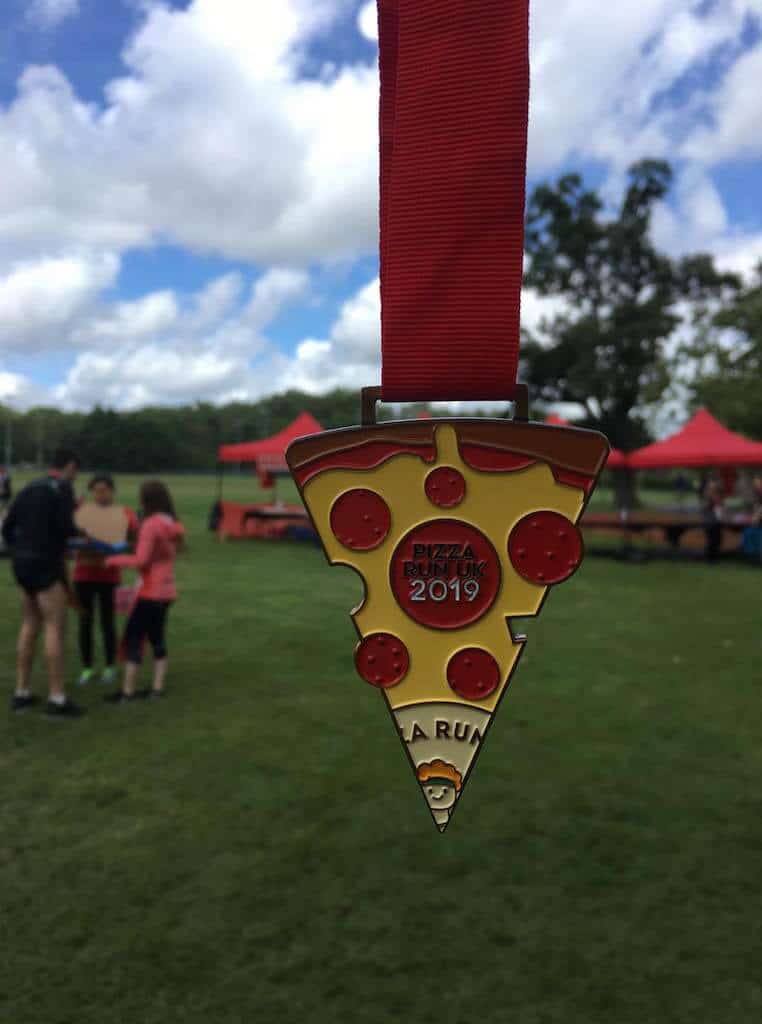 london pizza run medaille