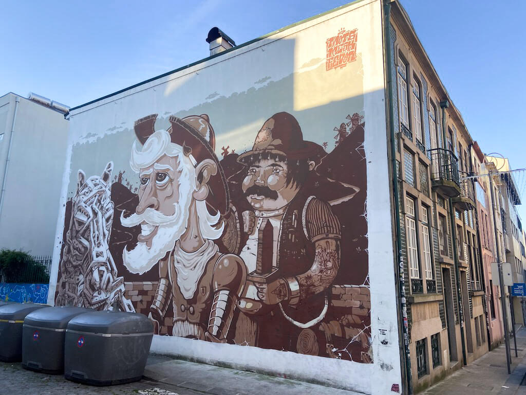 porto cedofeita streetart don quijote mural