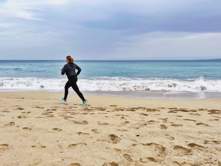 laufstrecke mallorca am strand