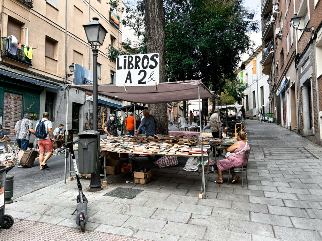 Rastro Madrid Bücher Flohmarkt