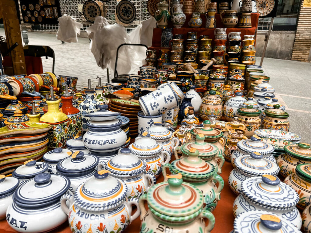 Keramik Rastro Flohmarkt Madrid