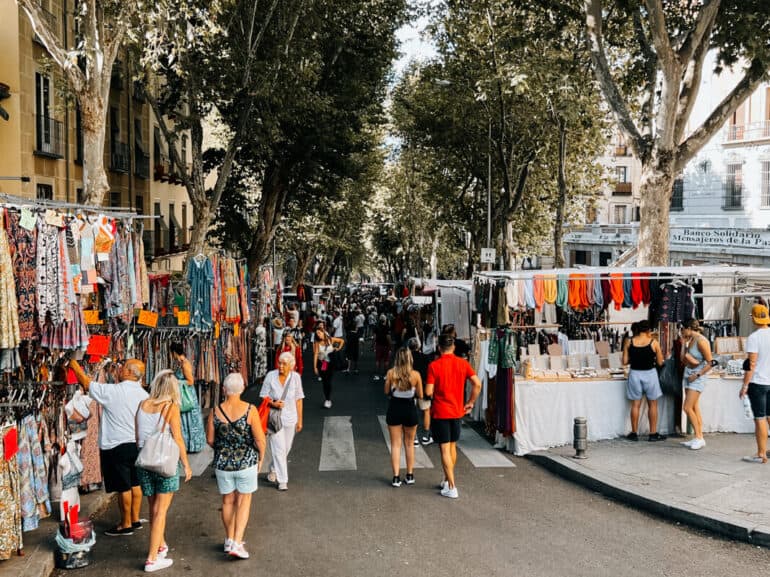 Madrid Rastro Flohmarkt