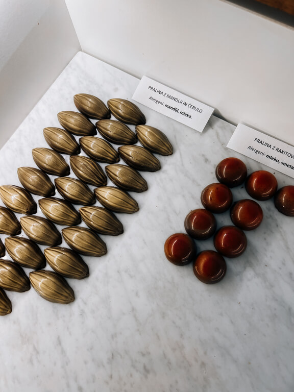 Pralinen von xococ in Ptuj Slowenien