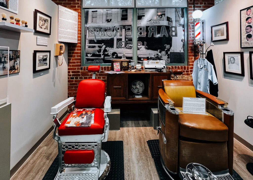 Barbershop Nachbau im Bettie Smith Cultural Center