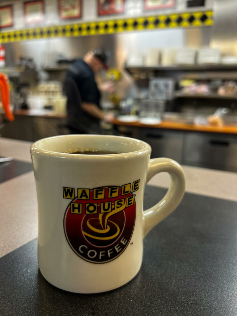 kaffee bei waffle house usa