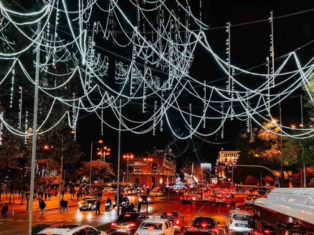 Weihnachtsbeleuchtung Madrid