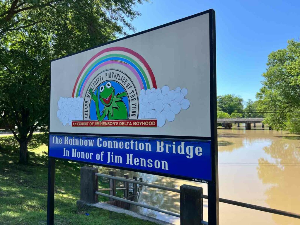 Leland Kermit der Frosch Geburtsort Rainbow Connection Bridge