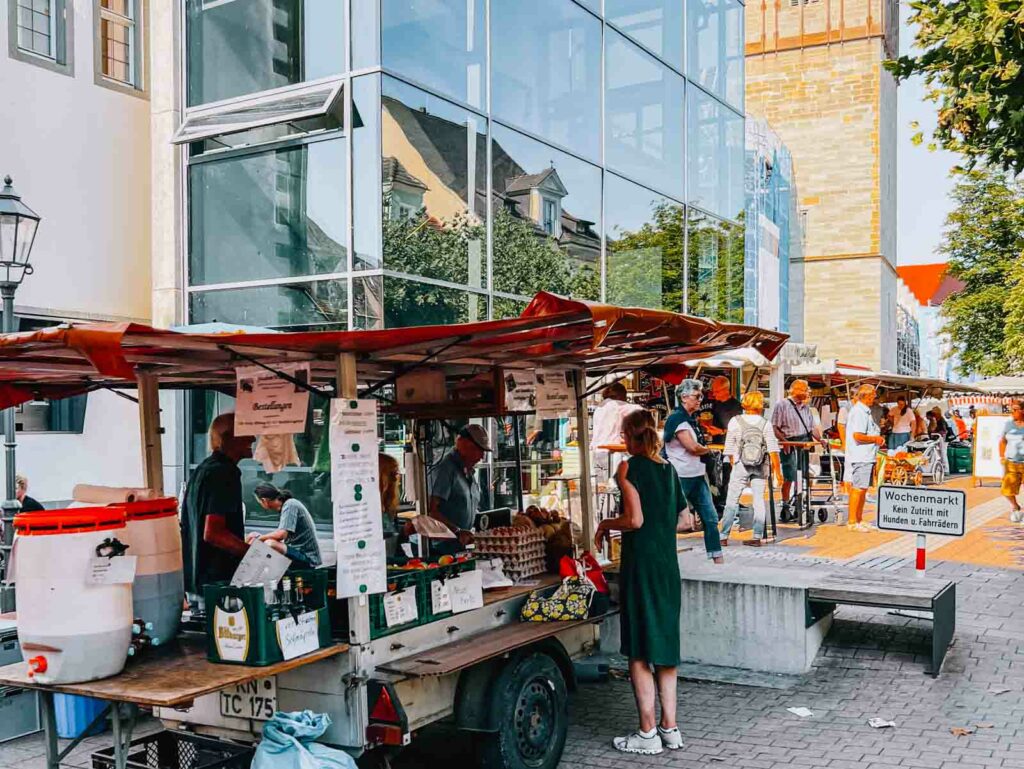 Most auf dem Wochenmarkt Radolfzell