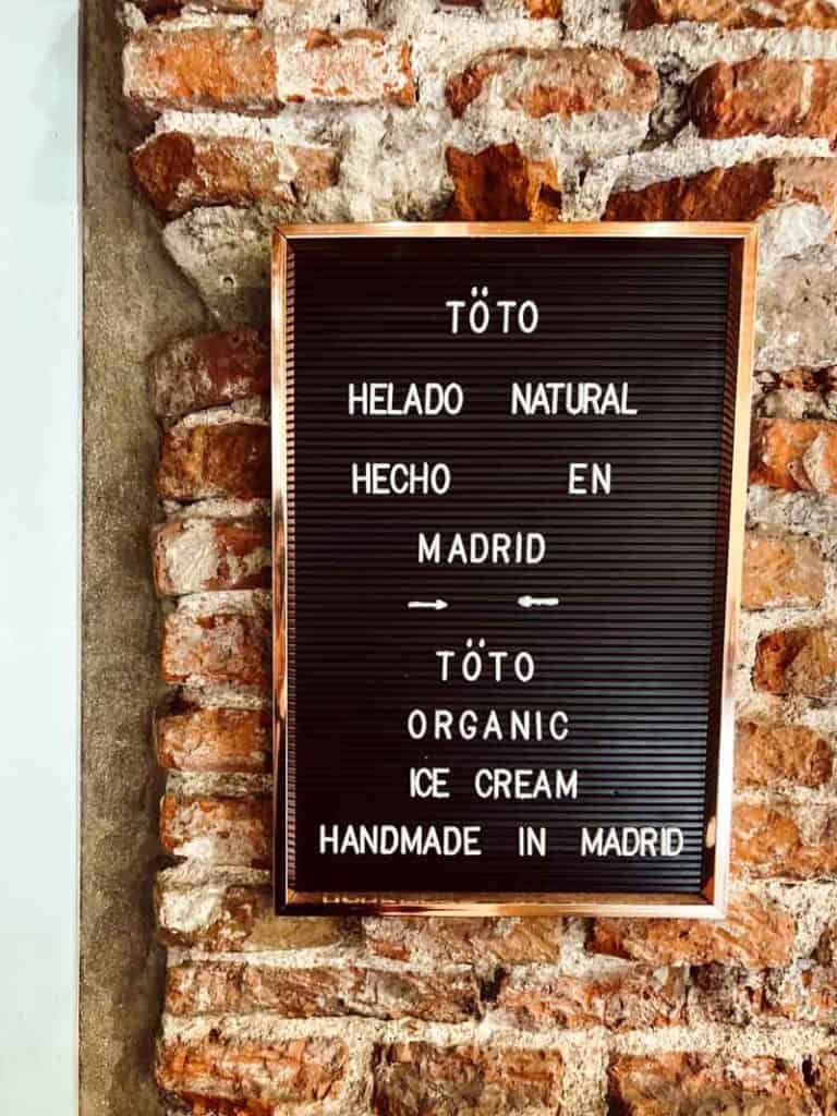 tipps cafes Malasaña töto ice cream